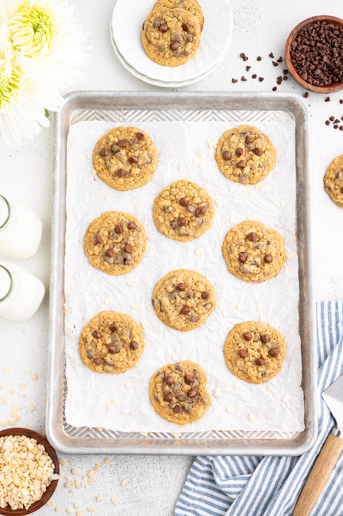 Chocolate Chip Cookies with Rice Krispies (Exclusive)