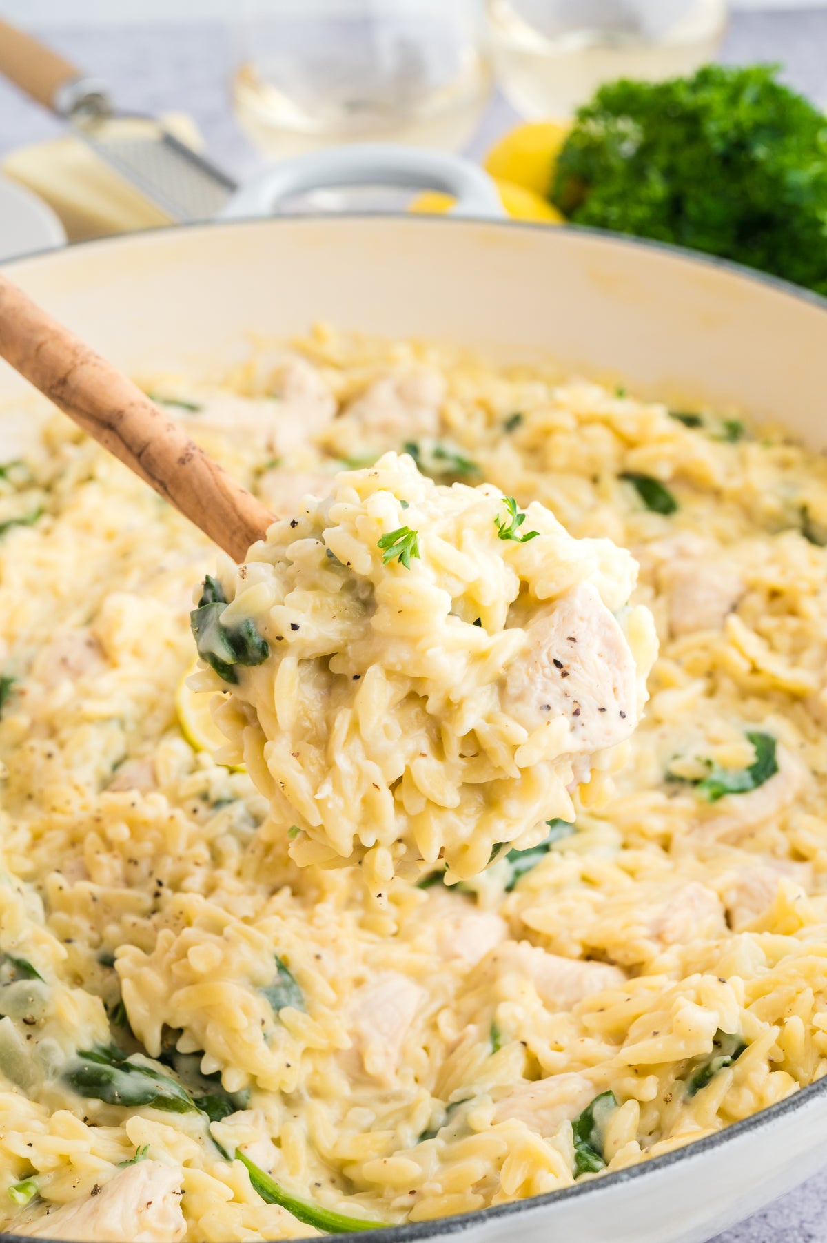 Creamy Lemon Chicken and Orzo (Exclusive)