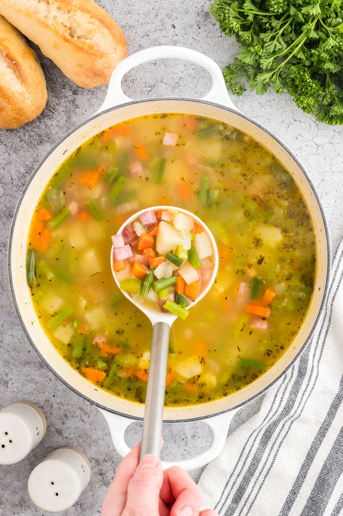 Ham, Potato and Green Bean Soup (Exclusive)