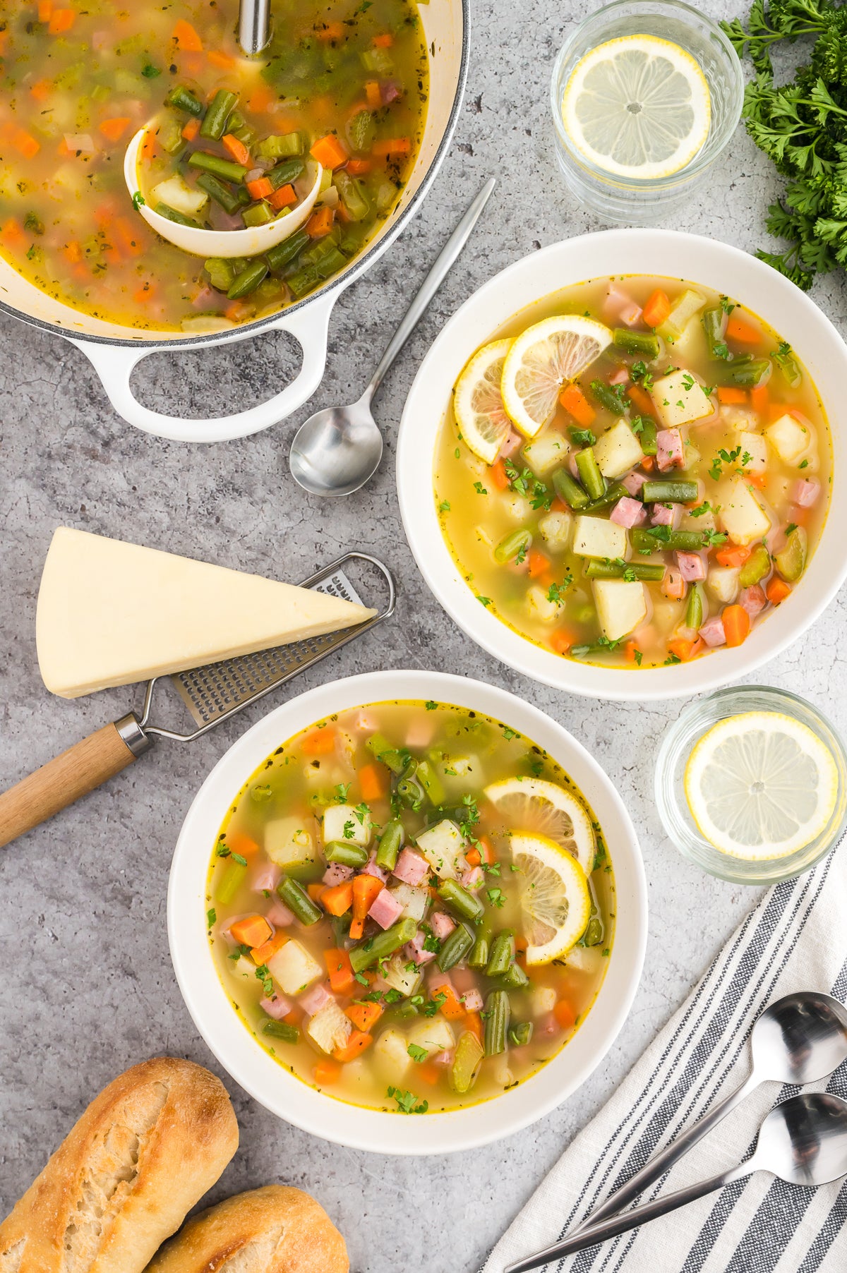 Ham, Potato and Green Bean Soup (Exclusive)