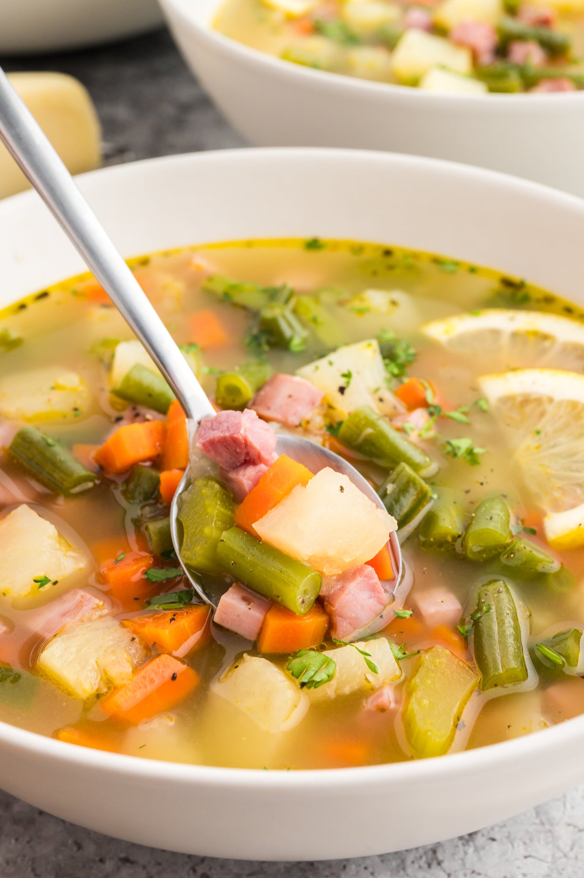 Ham, Potato and Green Bean Soup (Exclusive)