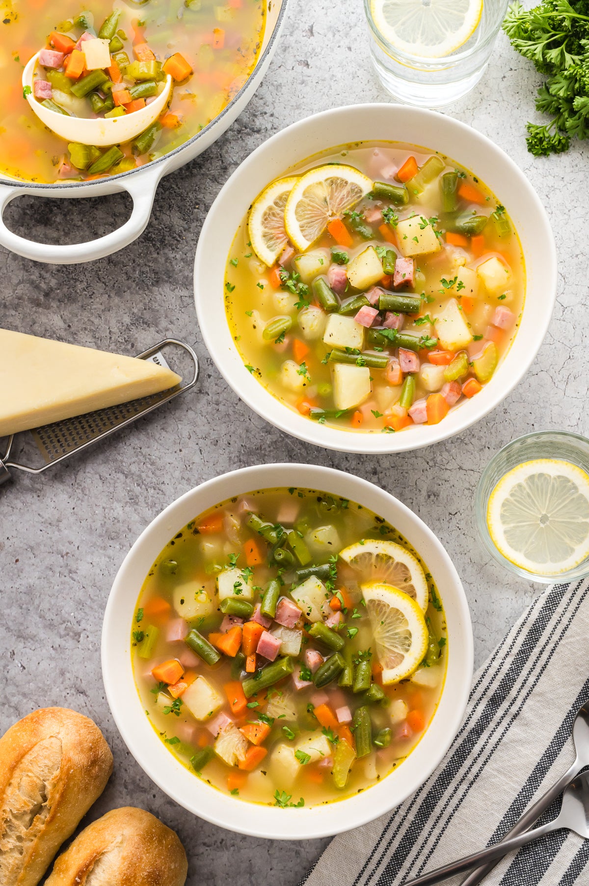 Ham, Potato and Green Bean Soup (Exclusive)