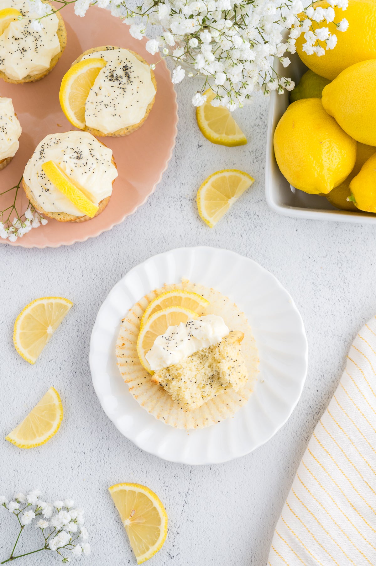 Lemon Poppyseed Cupcakes (Unique Semi Exclusive Set One)